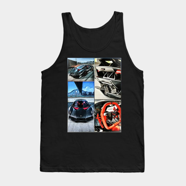 Lamborghini Sesto Elemento Tank Top by d1a2n3i4l5